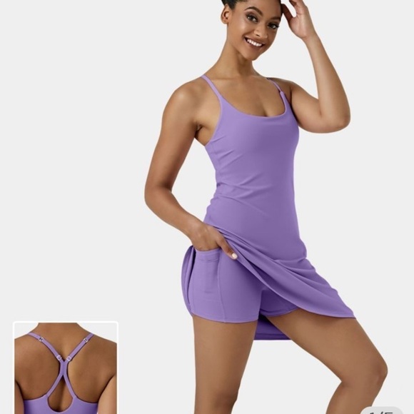 HALARA Purple Mini Dress - Picture 1 of 13
